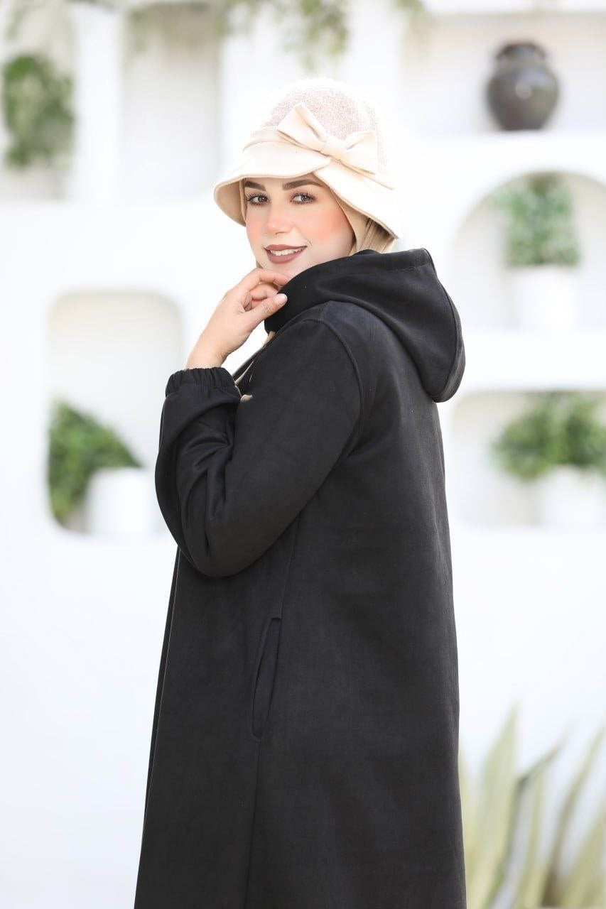 Plain Dress/Abaya With Hoodie