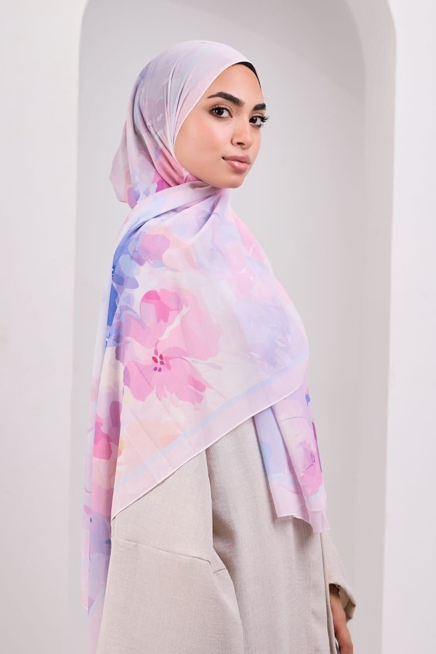 Crepe Chiffon Scarf 1