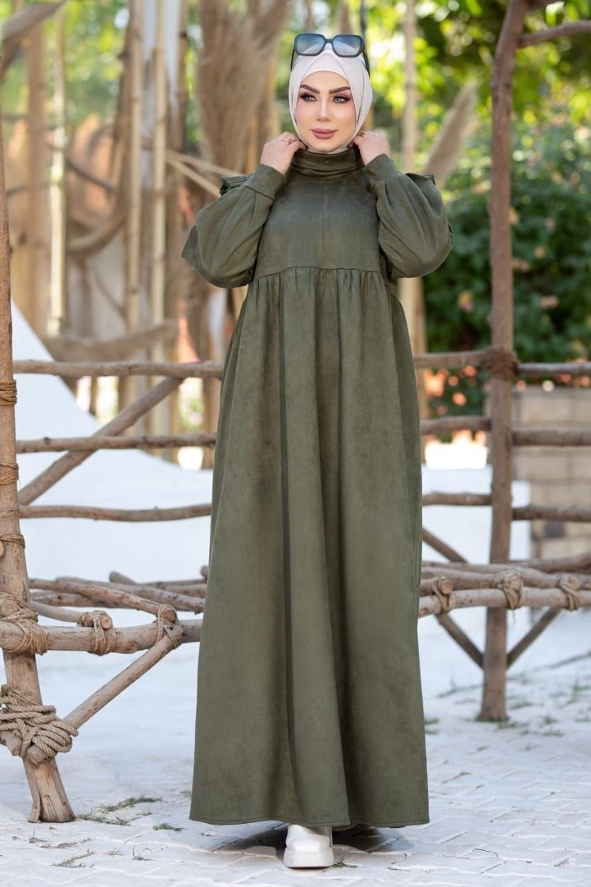 Embroided Sleeves Dress