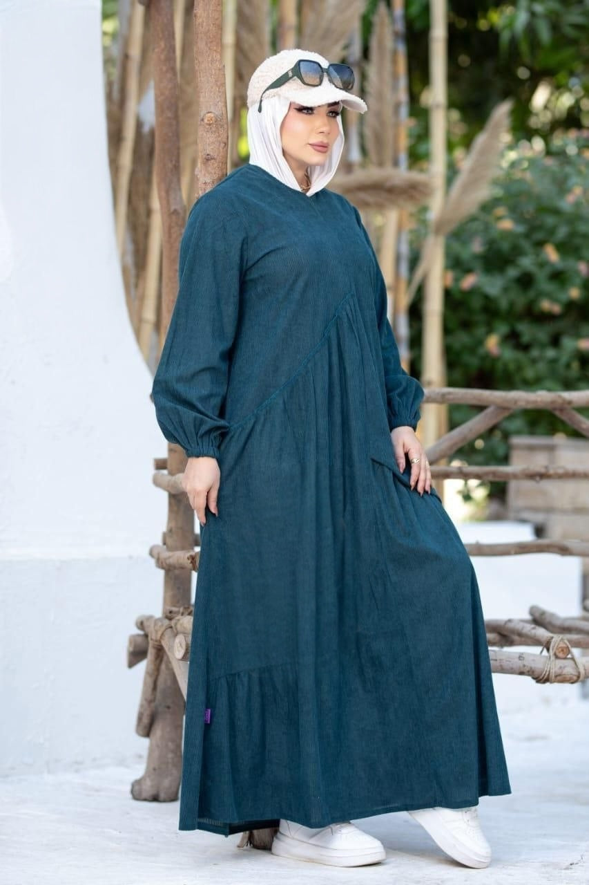 Rib Velvet Dress