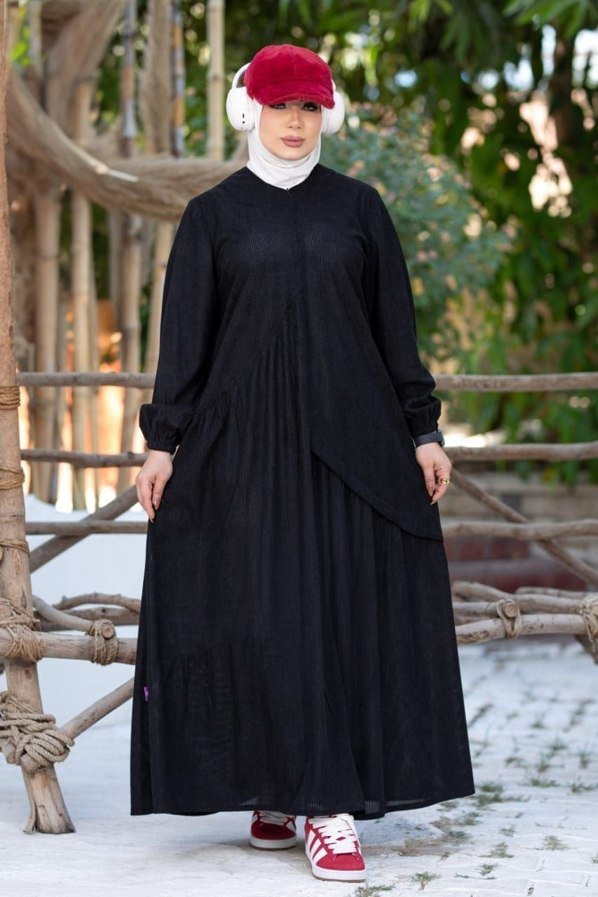 Rib Velvet Dress