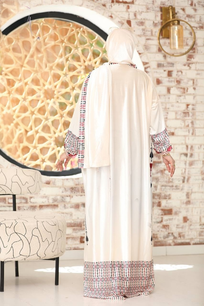 Printed Winter Prayer Dress 3