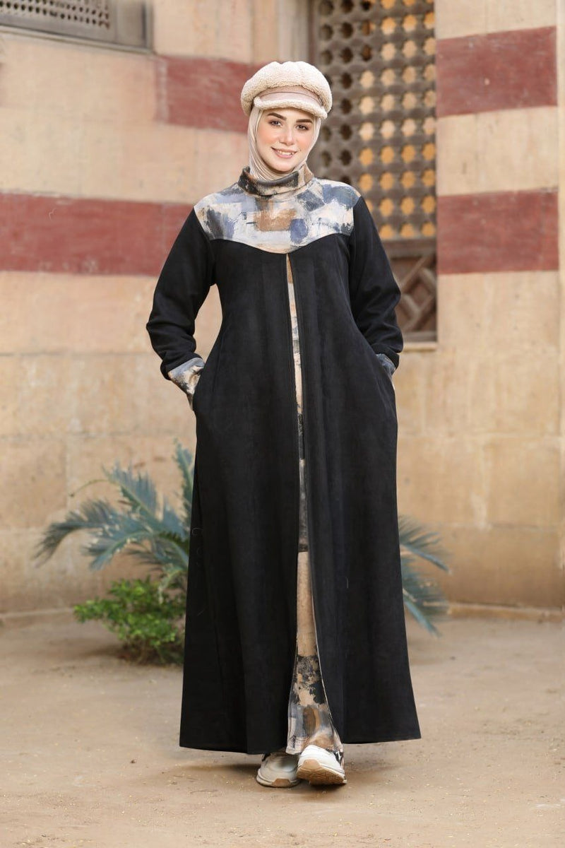 Colored Closed Abaya/Dress