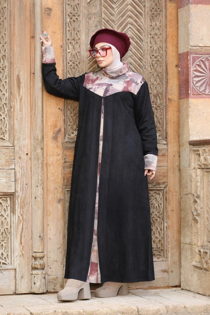 Colored Closed Abaya/Dress