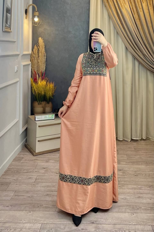 Arabesque Embroidered Abaya