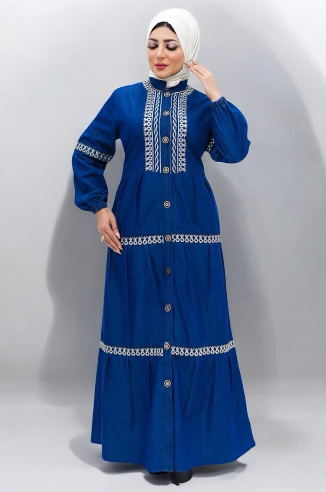 Layered Jeans Dress