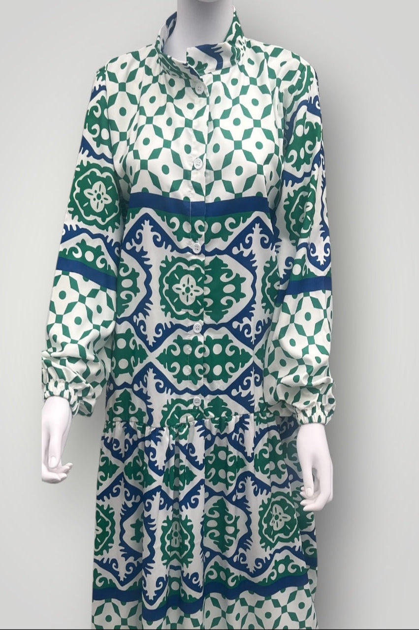 Turkish Style Dress-Green