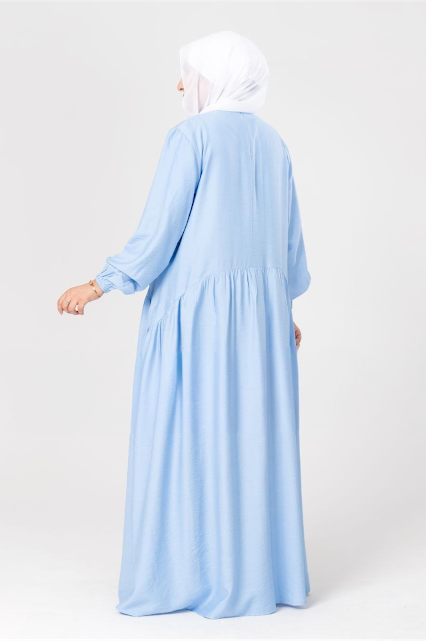 Pleated Plain Dress