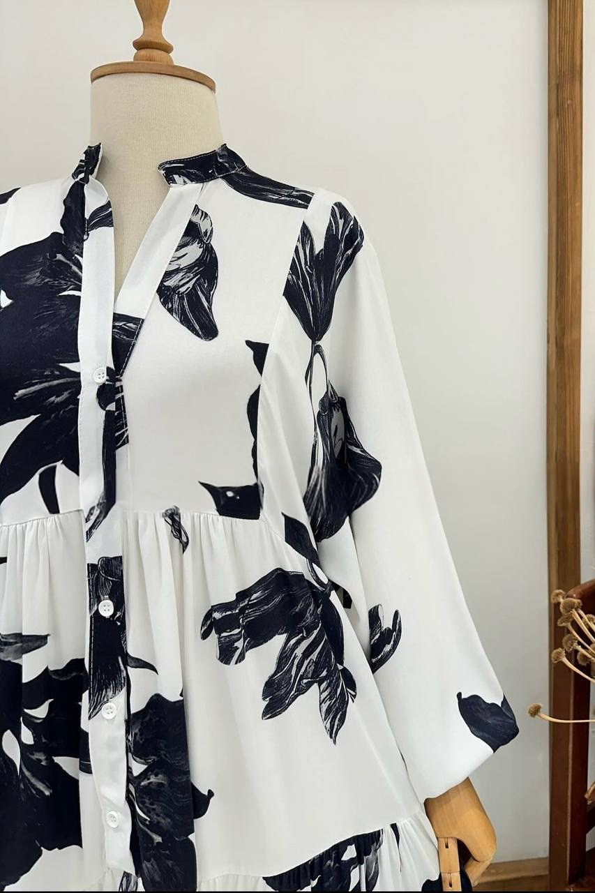 Layered Printed Dress