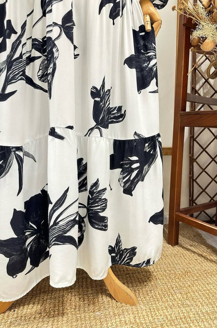 Layered Printed Dress