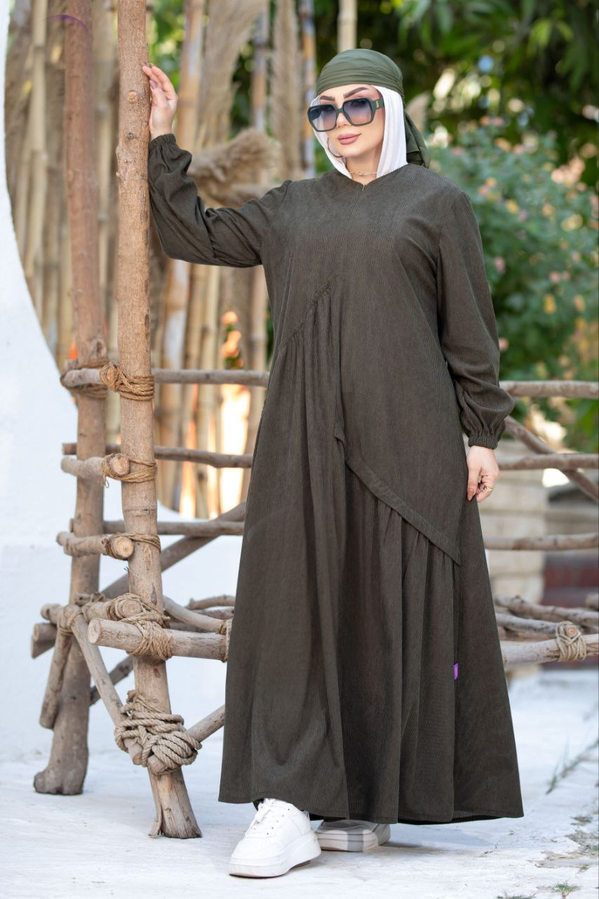 Rib Velvet Dress