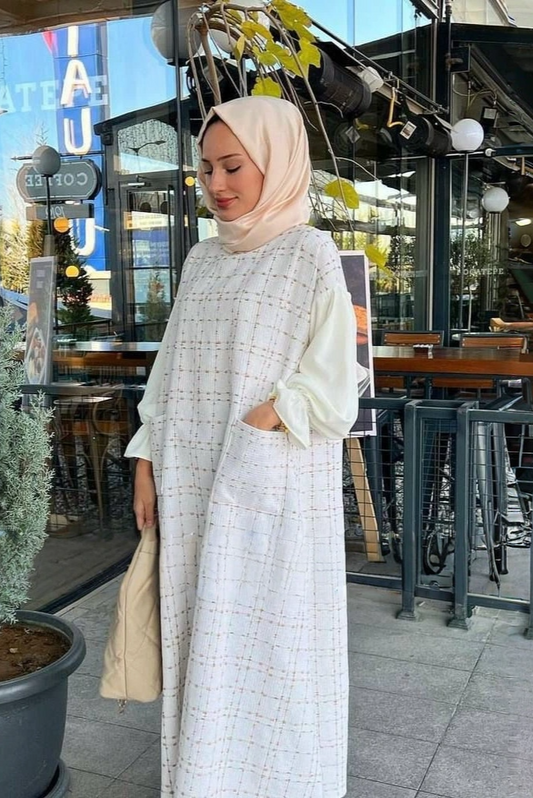 Tweed Winter Printed Dress (3 colors)