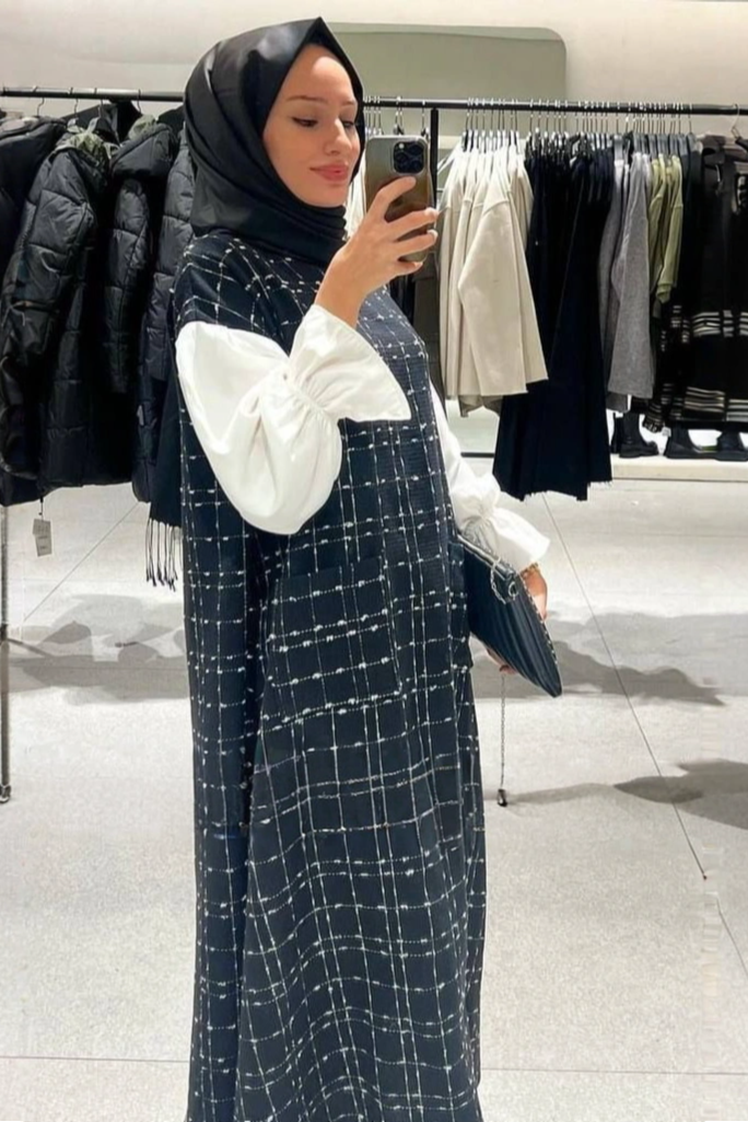Tweed Winter Printed Dress (3 colors)