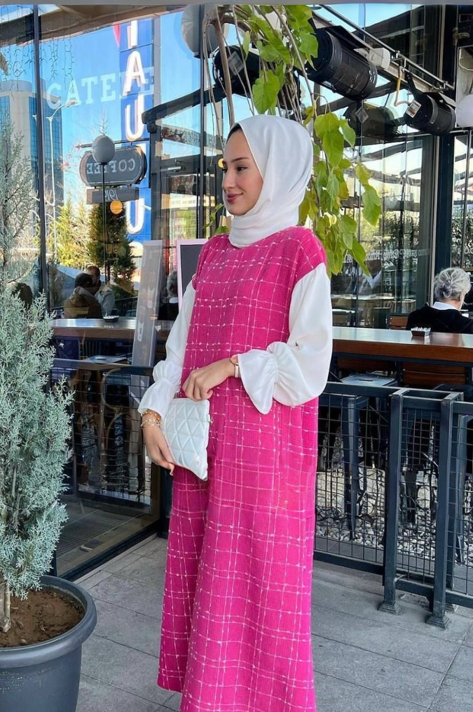Tweed Winter Printed Dress (3 colors)