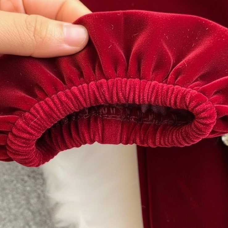 Elegant Diamond Dress-Red