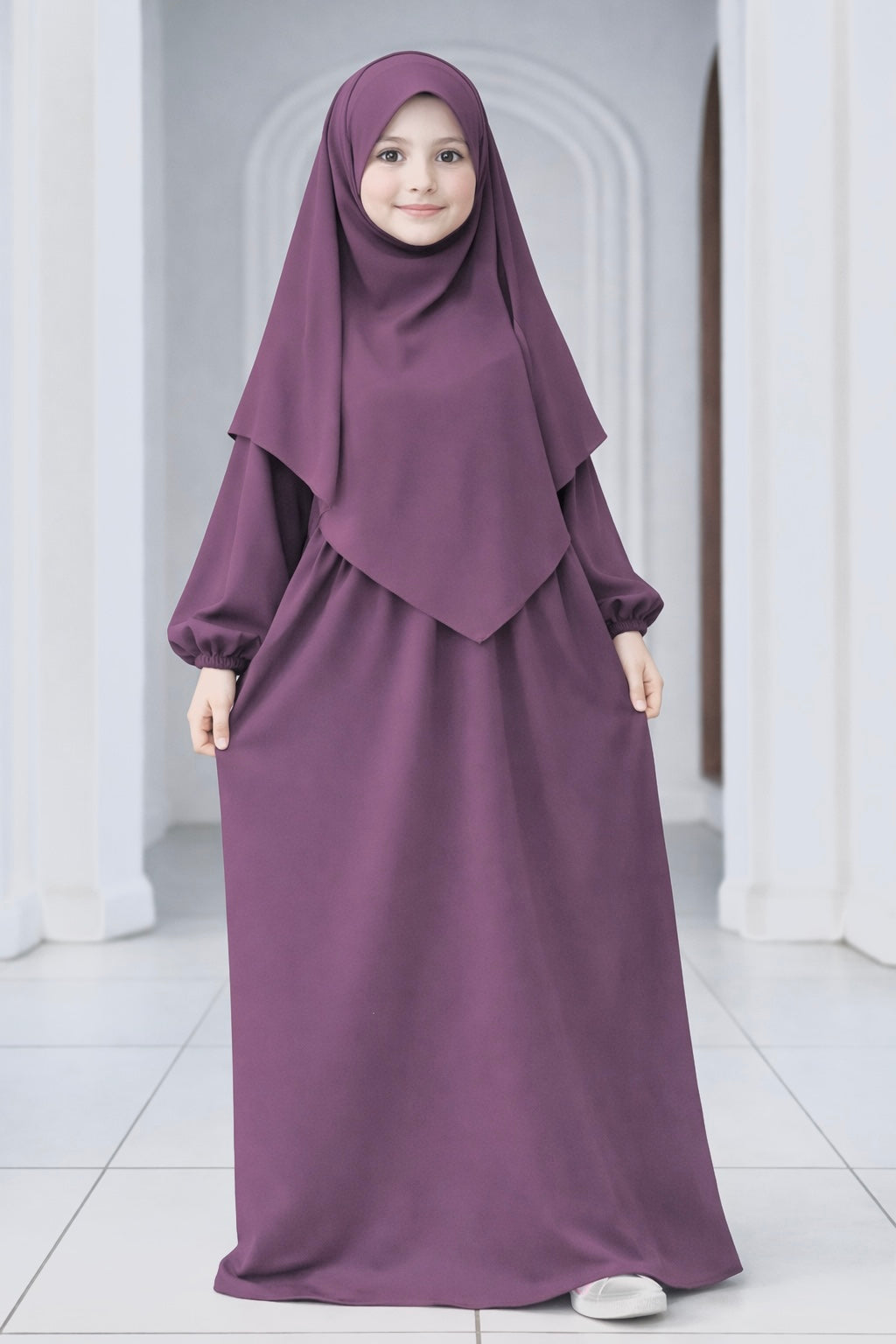Girls Abaya With Khimar