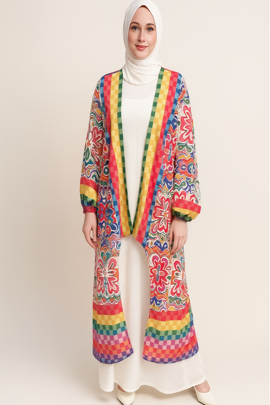 Colored Open Cardigan