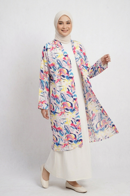 Printed Cardigan