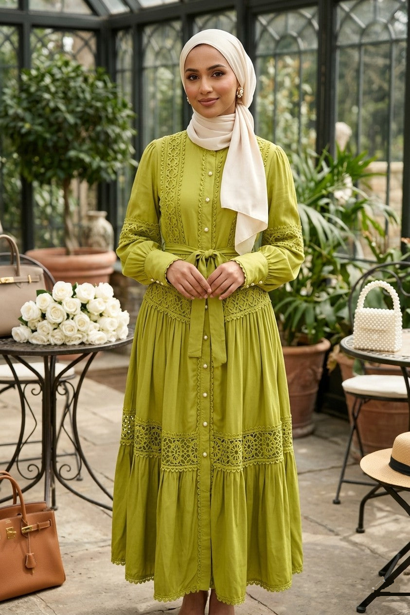 Lace Dress Green | Lilly Elegant Store Lace Dress Green | Lilly Elegant Store