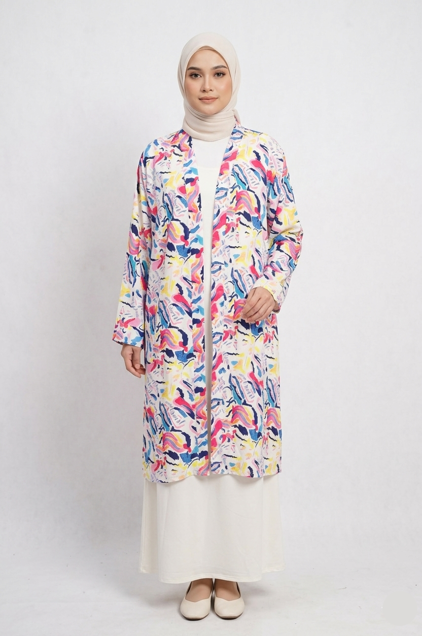 Printed Cardigan