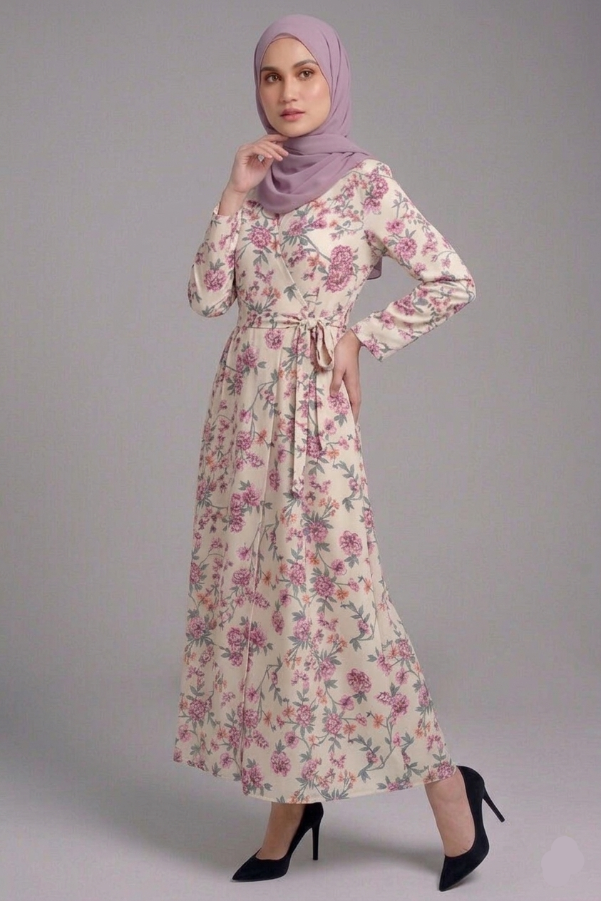 Wrap Floral Dress
