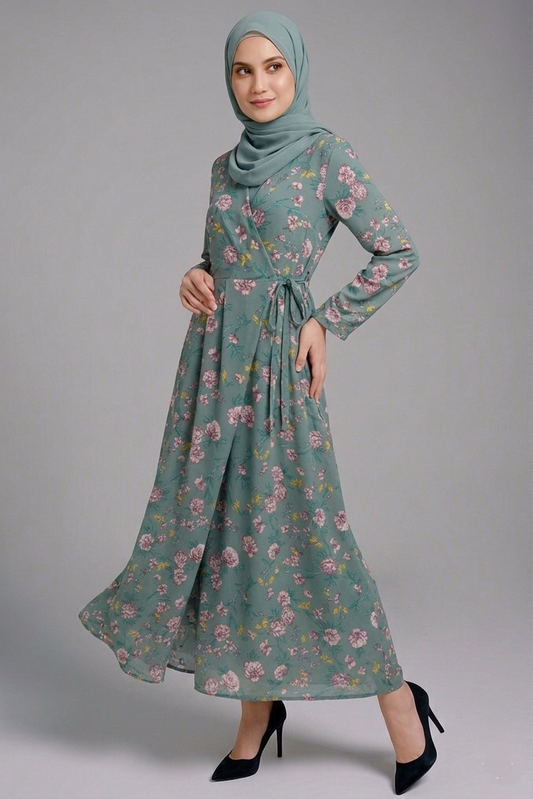 Wrap Floral Dress