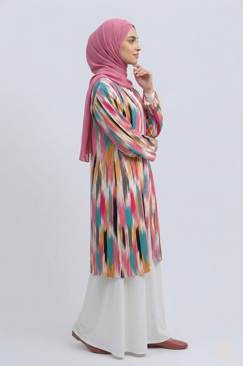 Printed Cardigan