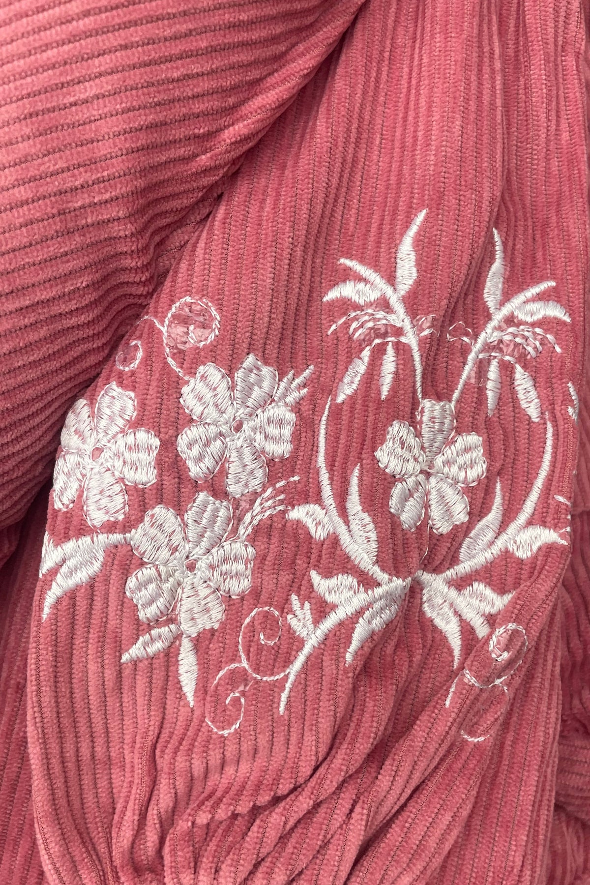 Embroided Layered Dress - Pink