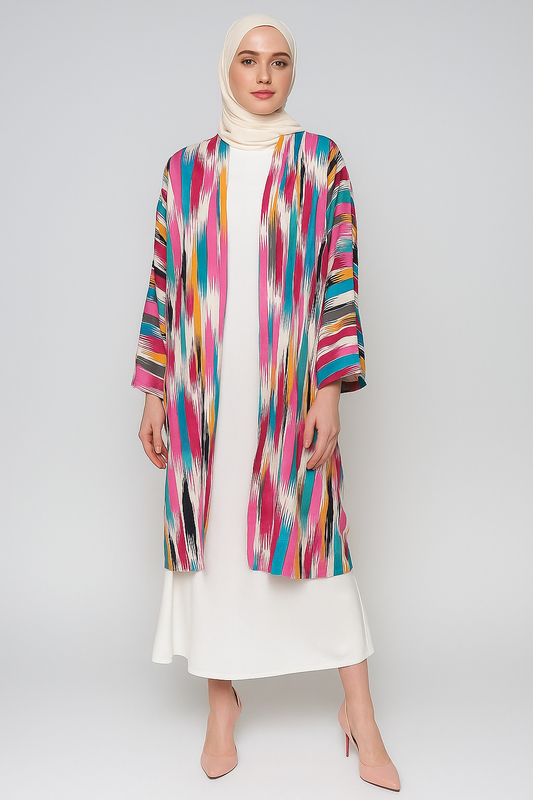 Printed Cardigan