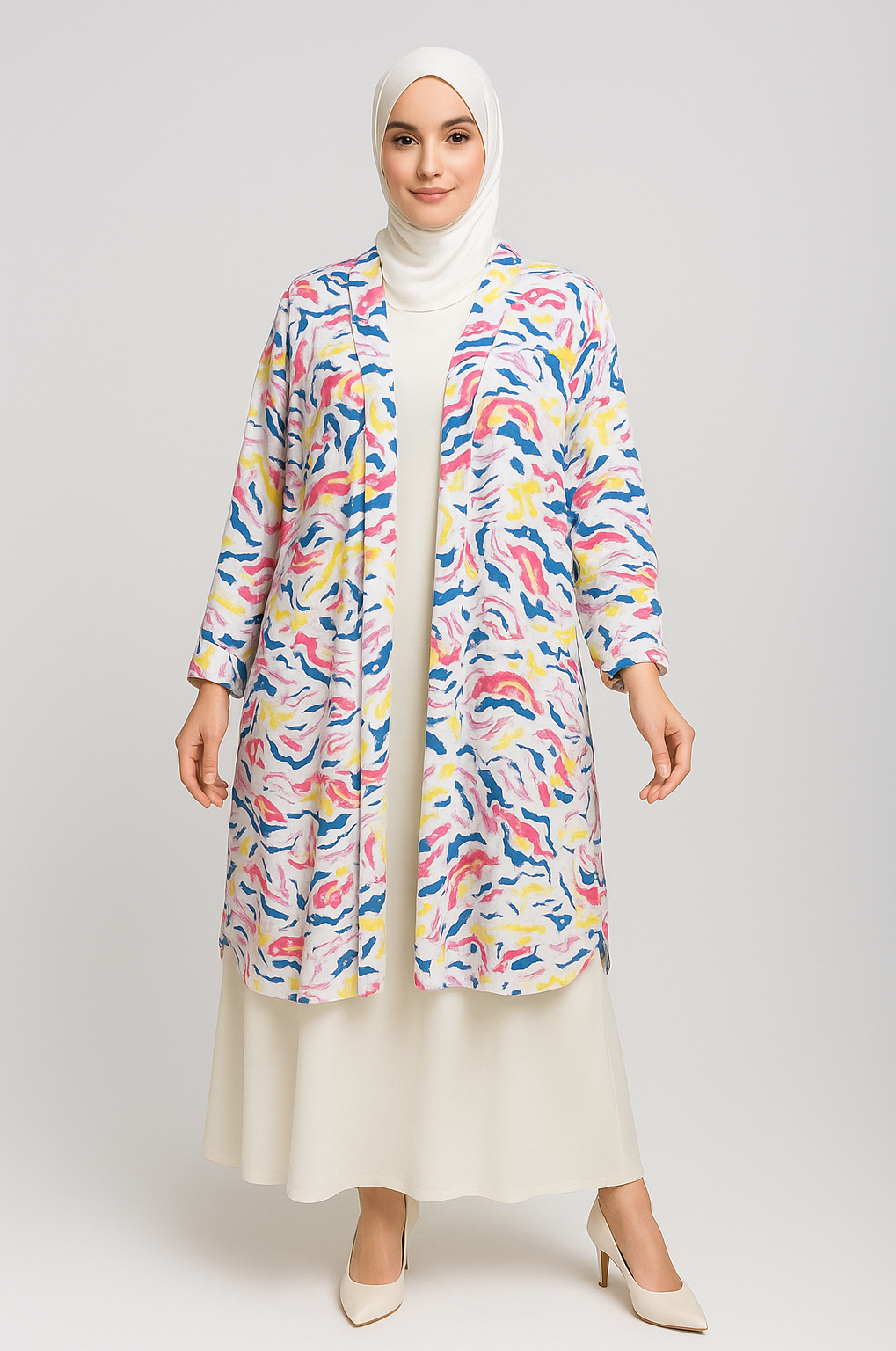 Printed Cardigan