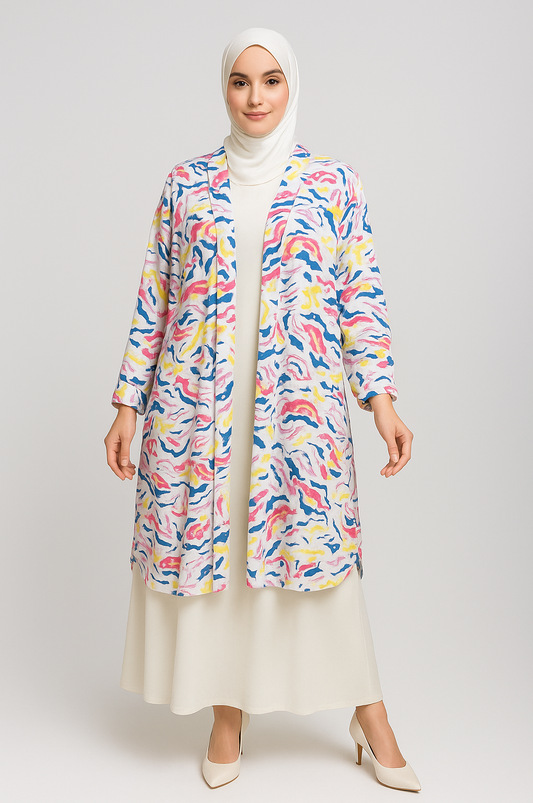 Printed Cardigan
