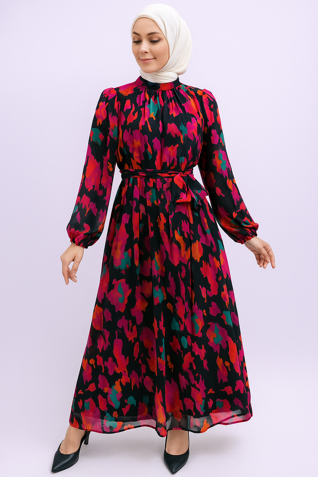 Chiffon Printed Dress