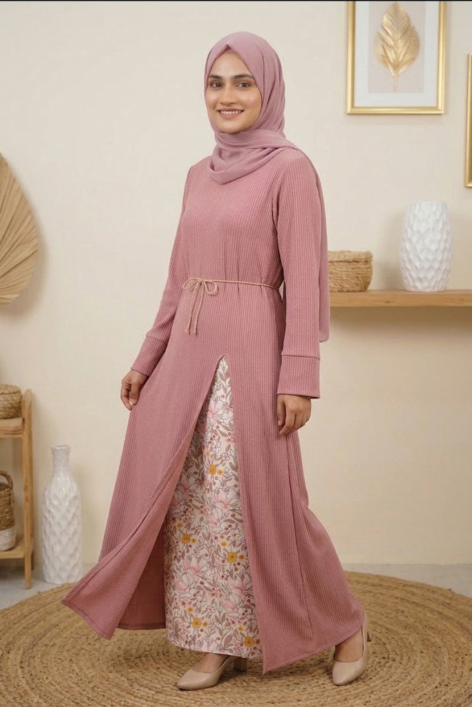 Three Pieces Skirt Set - Pink