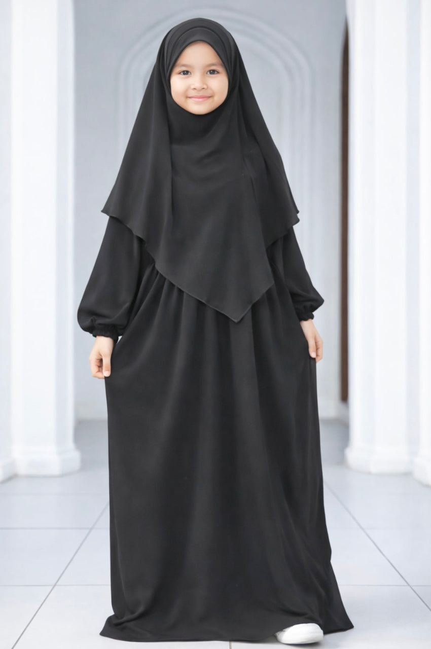 Girls Abaya With Khimar