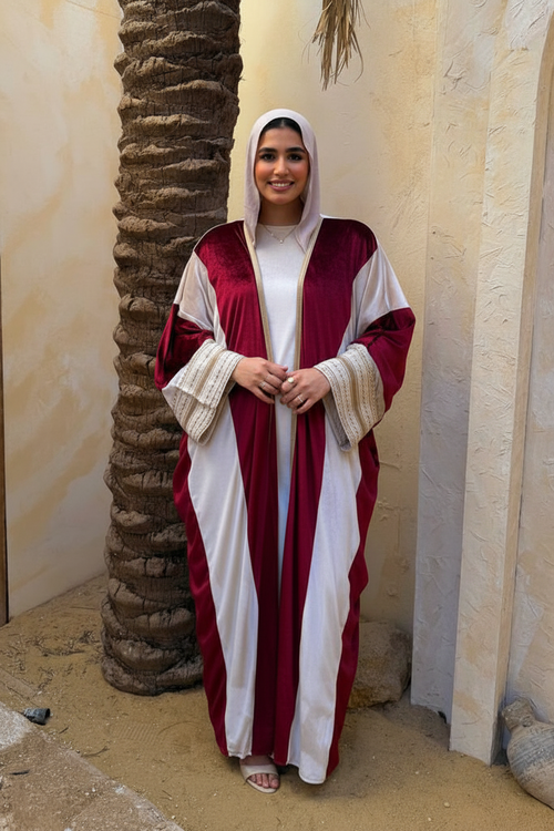 Elegant Strip Kaftan