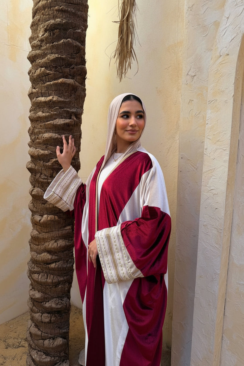 Elegant Strip Kaftan