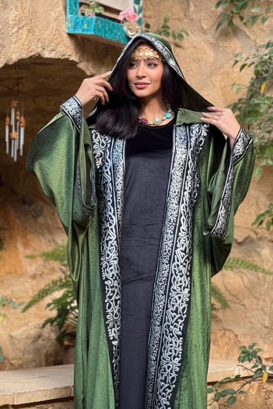 Green Hoodie Kaftan