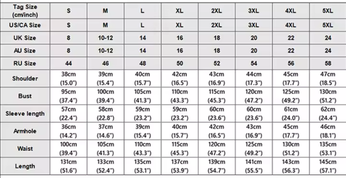Size guide
