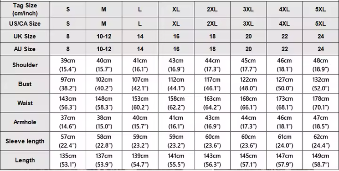 Size guide