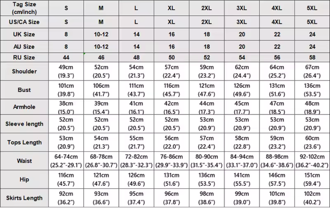 Size guide