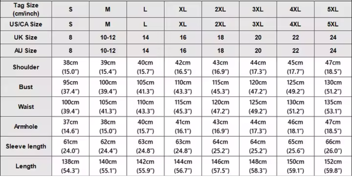 Size guide