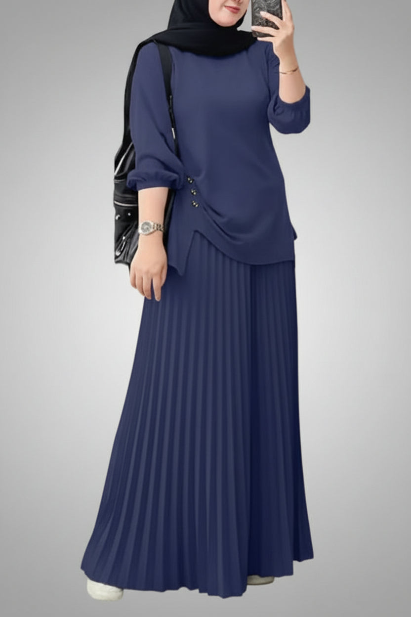 Pleated Pants Set