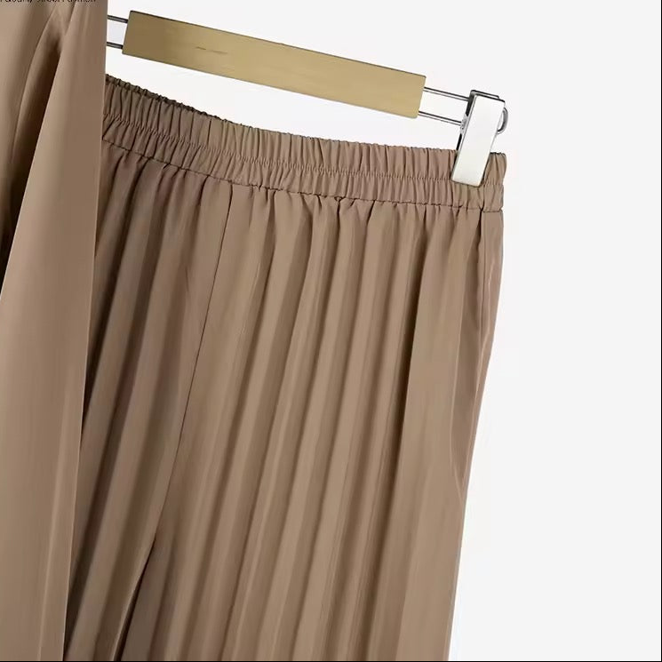 Pleated Pants Set