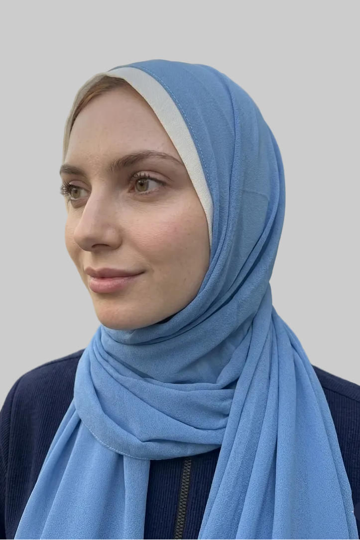 Hard Inner Cap Chiffon Scarf