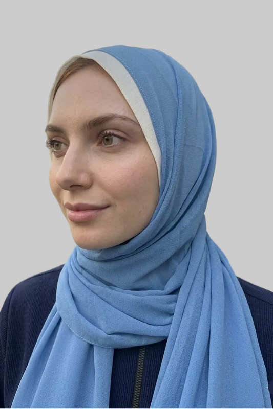 Hard Inner Cap Chiffon Scarf