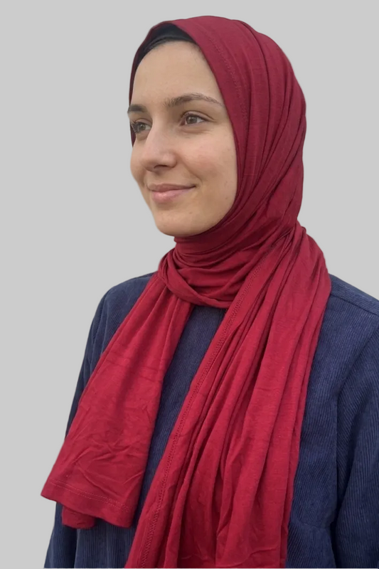 Hard Inner Cap Cotton Scarf