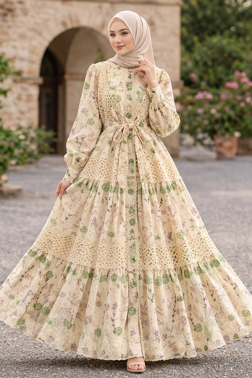 Flower Printed Dress