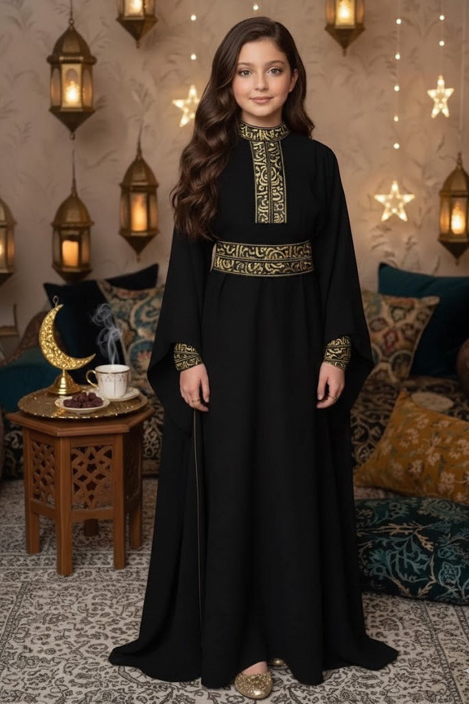 Girls Abaya With Belt