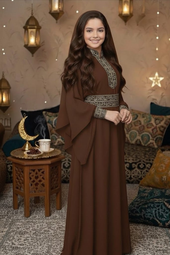 Girls Abaya With Belt