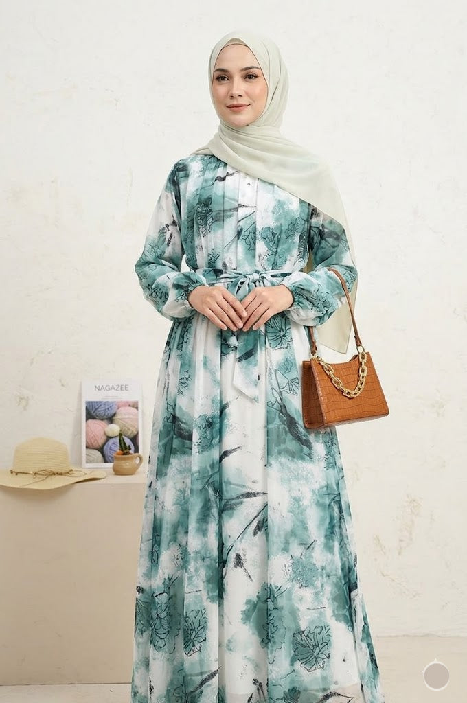 Chiffon Printed Dress